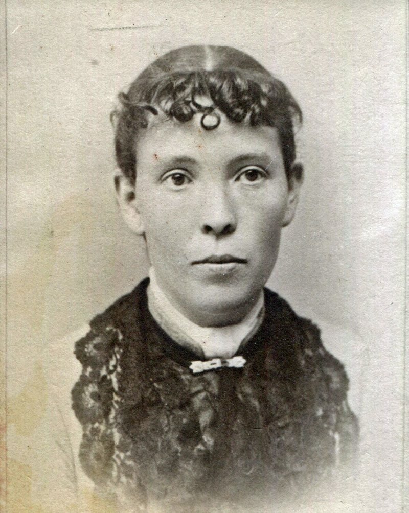 Emma A. Rhoades about 1875