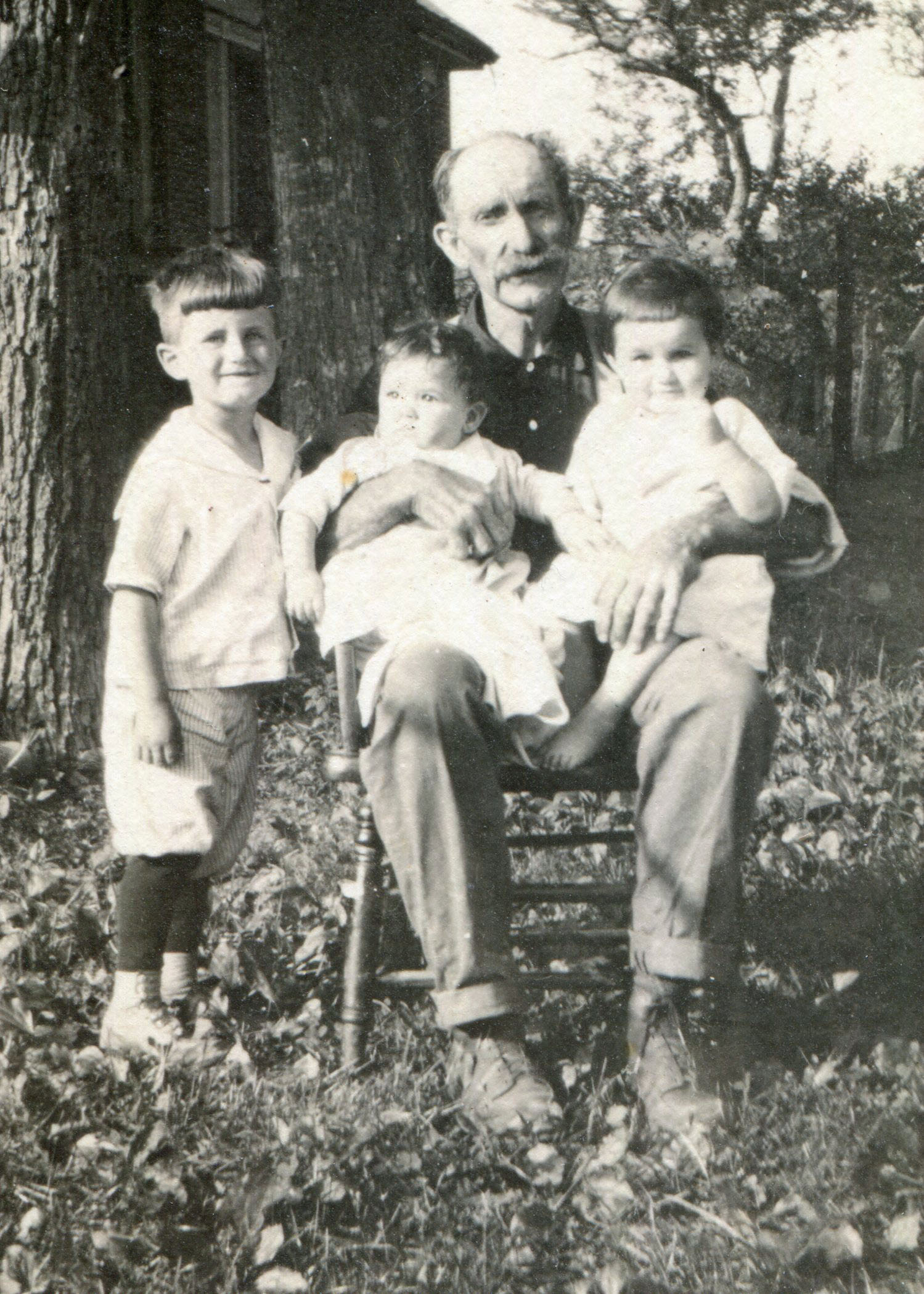 James E. Wagg and grandchildren